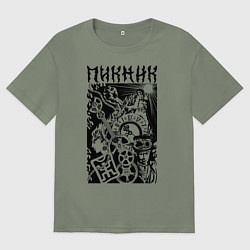 Женская футболка оверсайз Пикник арт символы