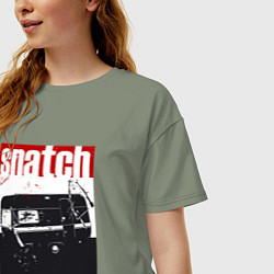 Футболка оверсайз женская Большой куш Гай Ричи, цвет: авокадо — фото 2