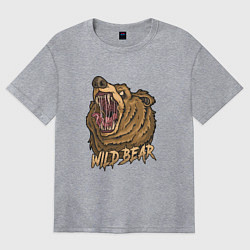 Футболка оверсайз женская Wild Bear, цвет: меланж