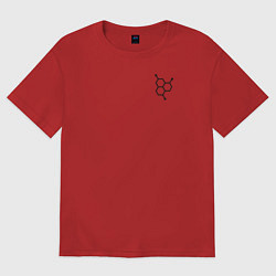 Женская футболка оверсайз Химия Органическая молекула