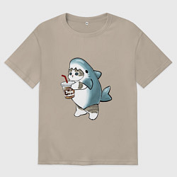 Женская футболка оверсайз Котоакула