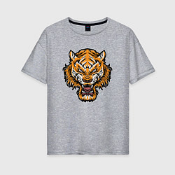 Женская футболка оверсайз Cool Tiger