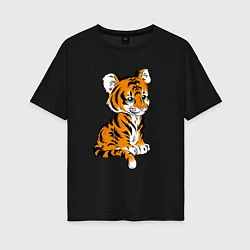 Женская футболка оверсайз Little Tiger