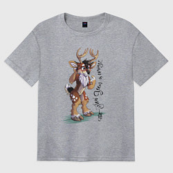 Футболка оверсайз женская The New Year is coming!, цвет: меланж