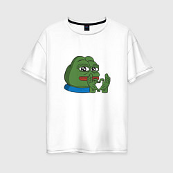 Женская футболка оверсайз Pepe love пепе лов