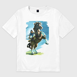 Футболка оверсайз женская The Link, цвет: белый