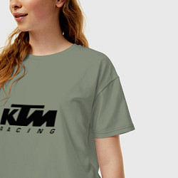 Футболка оверсайз женская КТМ МОТОКРОСС KTM RACING, цвет: авокадо — фото 2