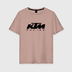 Женская футболка оверсайз КТМ МОТОКРОСС KTM RACING