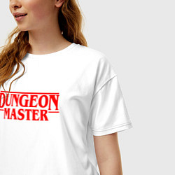 Футболка оверсайз женская DUNGEON MASTER ГАЧИМУЧИ, цвет: белый — фото 2