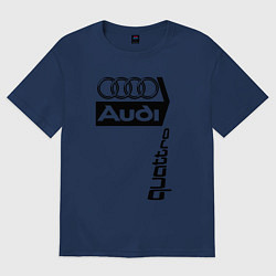 Женская футболка оверсайз АудиAudi