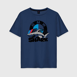 Футболка оверсайз женская BMW SHARK, цвет: тёмно-синий