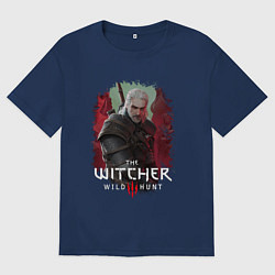 Женская футболка оверсайз ВЕДЬМАК ГЕРАЛЬТ КОШМАР ВОЛКА