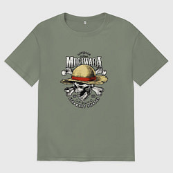 Футболка оверсайз женская MUGIWARA ONE PIECE ВАН ПИС, цвет: авокадо