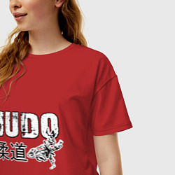 Футболка оверсайз женская Style Judo, цвет: красный — фото 2