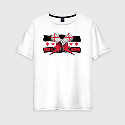 Женская футболка оверсайз CM Punk AEW BITW