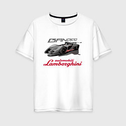 Женская футболка оверсайз Lamborghini Bandido concept