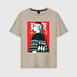 Женская футболка оверсайз ТОКИЙСКИЕ МСТИТЕЛИ TOKYO REVENGERS ДРАКЕН