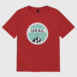 Женская футболка оверсайз УРАЛ 01