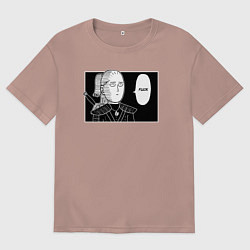 Футболка оверсайз женская Любимое слово Геральта FUCK, цвет: пыльно-розовый