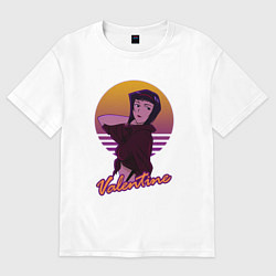 Женская футболка оверсайз Ретровэйв Фэй