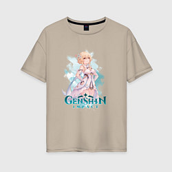Женская футболка оверсайз Люмин Lumine Genshin Impact