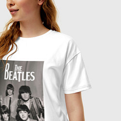 Футболка оверсайз женская Легендарные музыканты, цвет: белый — фото 2