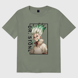 Женская футболка оверсайз Доктор Стоун Сенку Ишигами