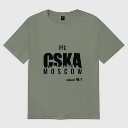 Футболка оверсайз женская CSKA since 1911, цвет: авокадо