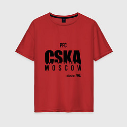 Женская футболка оверсайз CSKA since 1911