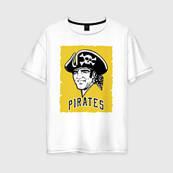 Женская футболка оверсайз Pittsburgh Pirates baseball