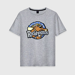 Футболка оверсайз женская Midland Rockhounds - baseball team, цвет: меланж