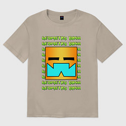 Женская футболка оверсайз GEOMETRY DASH КЛАССИКА УРОВЕНЬ