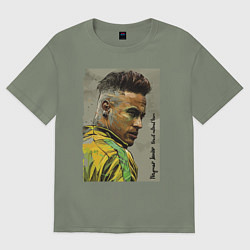 Футболка оверсайз женская Neymar Junior - Brazil national team, цвет: авокадо