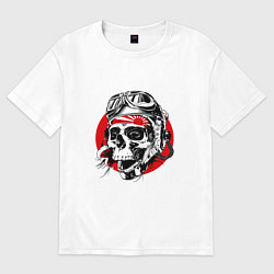 Женская футболка оверсайз Pilot kamikadze