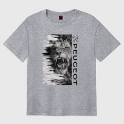 Женская футболка оверсайз PeugeotПежо