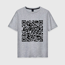 Женская футболка оверсайз QR-код Скала Джонсон