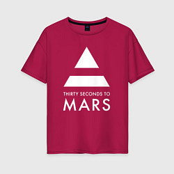 Женская футболка оверсайз 30 Seconds to Mars: 30 секунд