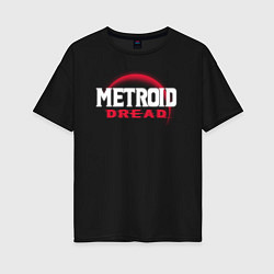 Футболка оверсайз женская Metroid Dread - Red Planet, цвет: черный