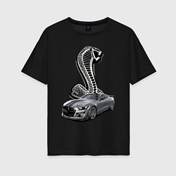 Женская футболка оверсайз Shelby GT 500 - нереально крутое точило!