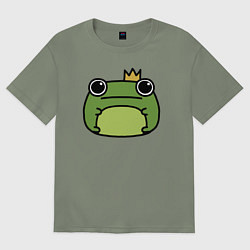 Женская футболка оверсайз Frog Lucky король