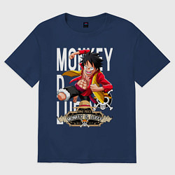 Женская футболка оверсайз One Piece Monkey Большой Куш Манки