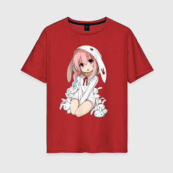 Женская футболка оверсайз Furry anime