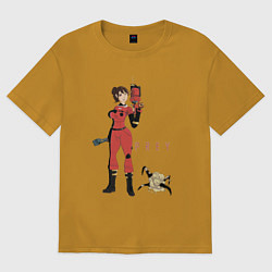 Футболка оверсайз женская PREY 18, цвет: горчичный