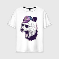 Женская футболка оверсайз Cool panda!