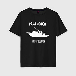 Женская футболка оверсайз Papa Roach , Папа Роач Рок