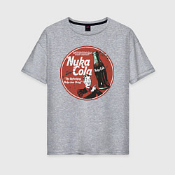 Футболка оверсайз женская Nuka Cola Ice Cold Retro, цвет: меланж
