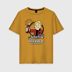 Женская футболка оверсайз Fallout Nuka Cola Vault Boy Approved