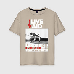 Женская футболка оверсайз QUEEN LIVE AID 1985
