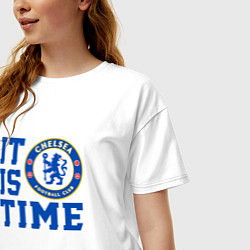 Футболка оверсайз женская It is Chelsea time Челси, цвет: белый — фото 2