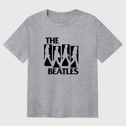 Женская футболка оверсайз The Beatles БИТЛЗ